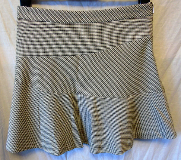 Black Houndstooth Check Skirt Age 15-16 Years UK8