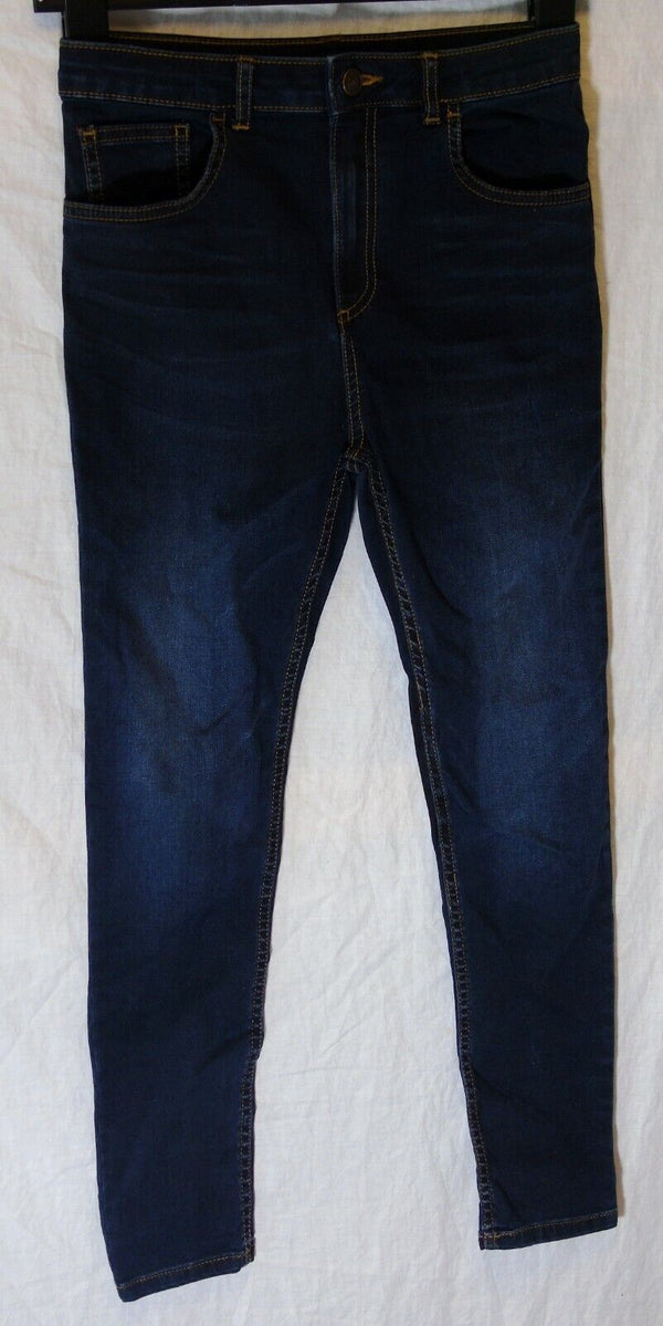 Blue Whiskered Stretch Slim Fit Jeans Age 11 Years River Island