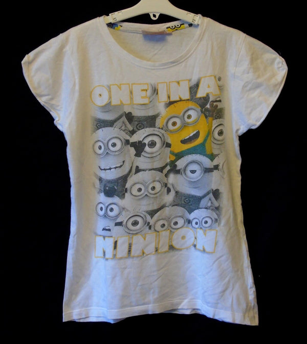 White Minions T-Shirt Age 4-5 Years Primark