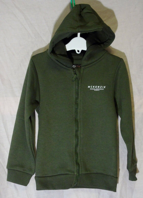 Green Logo Front Hooded Jacket Hoodie Age 4-5 Years McKenzie