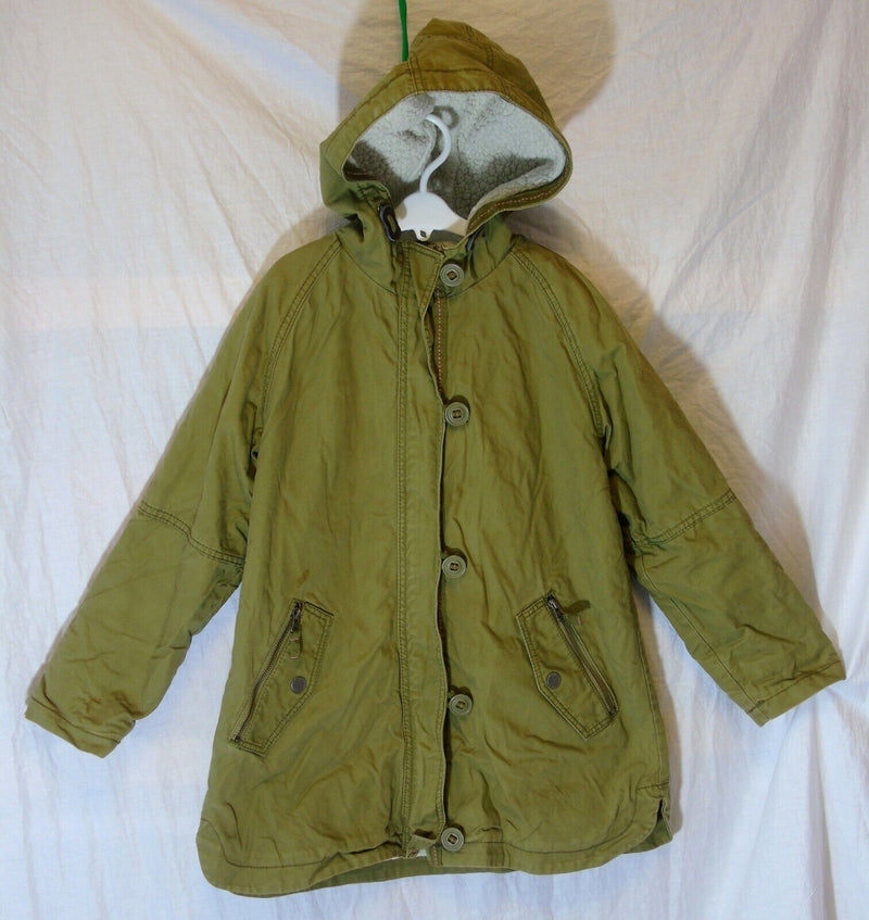 Green Fleece Lined Hooded Coat Age 11 Years Next