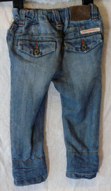 Blue Whiskered Denim Jeans Age 9-12 Months Next