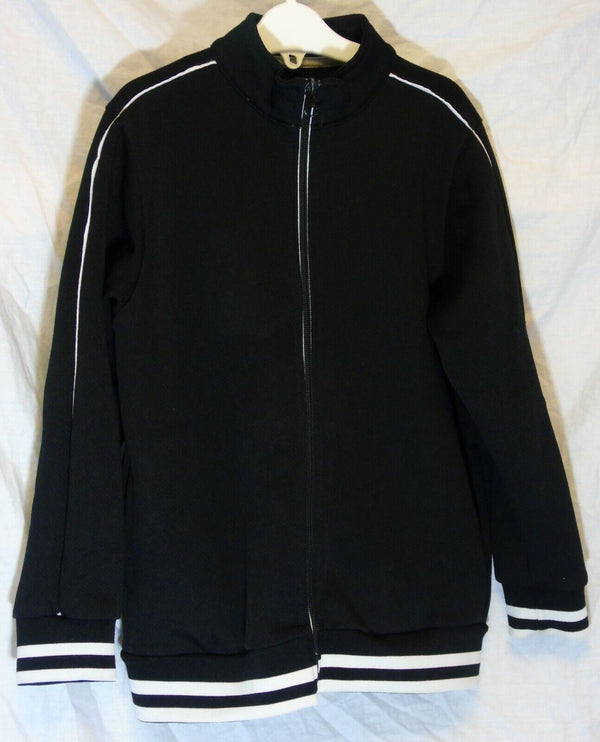 Black Textured Tracksuit Top Jacket Age 7 Years Matalan