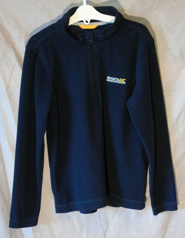 Blue Micro Fleece Jumper Sweater Age 9-10 Years Regatta