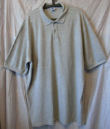 Light Grey Polo Shirt Size 4XL Russell Athletic