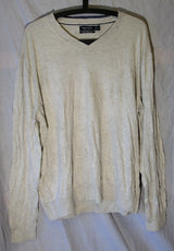 Beige Thin Knit Jumper Size XL Nautica