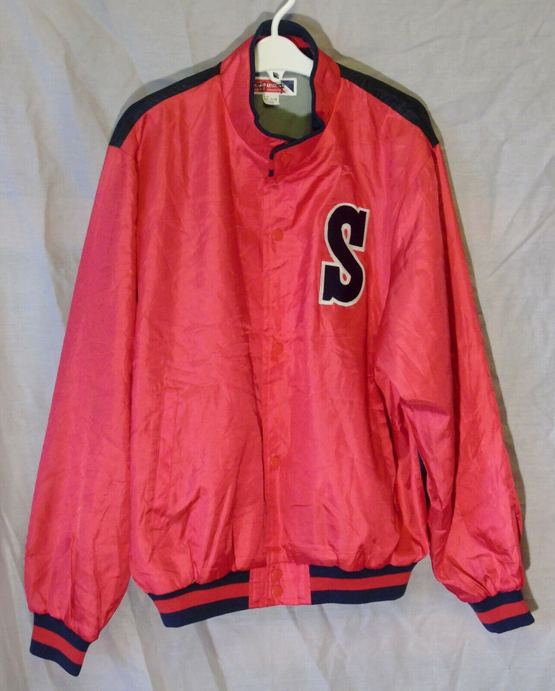 Red Sheen Baseball Style Varsity Jacket Coat Age 13 Years Mizuno