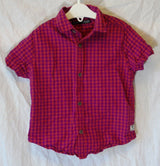 Red Check Short Sleeve Shirt Age 4 Years Next