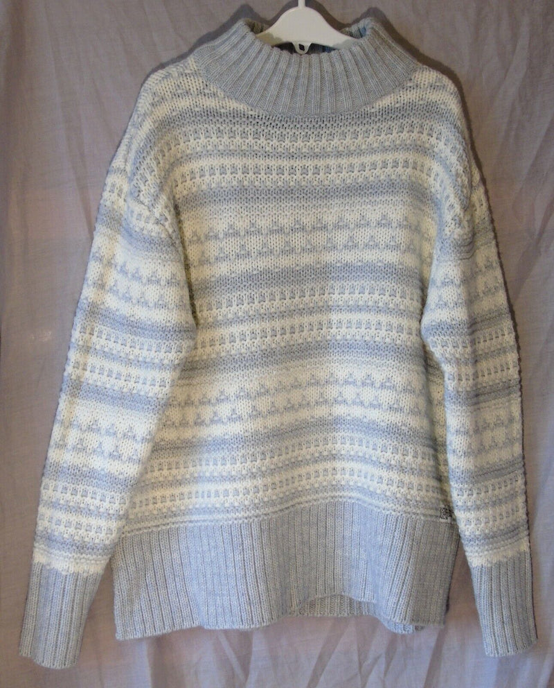 Grey Stripe Jumper Age 15-16 Years Superdry S