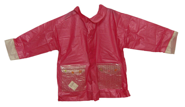 Pink Waterproof Cagoule Hooded Rain Coat Age 4-5 Years