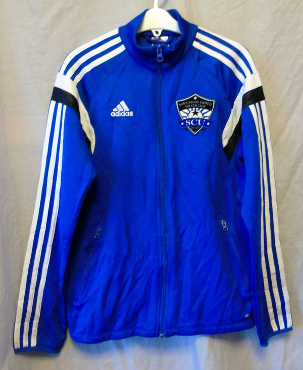 Blue Sheen Tracksuit Top Jacket Age 12 Years Adidas