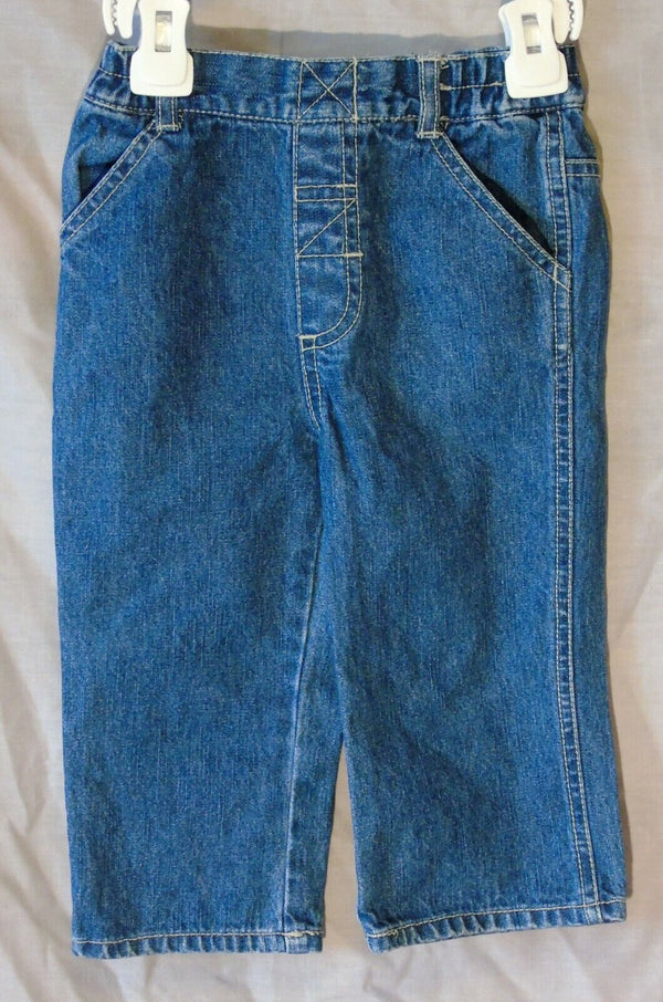 Blue Denim Pull On Jeans Age 12-18 Months M&Co