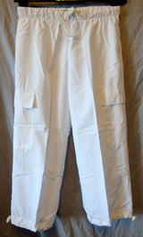 White Cropped Capri Trousers Size 12 Nutshell Age 15-16 Years