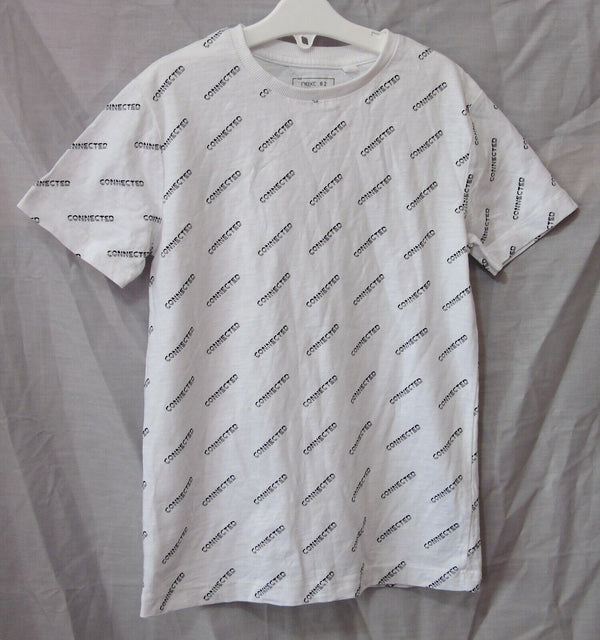 White Cotton Short Sleeve T-Shirt Age 7 Years Next