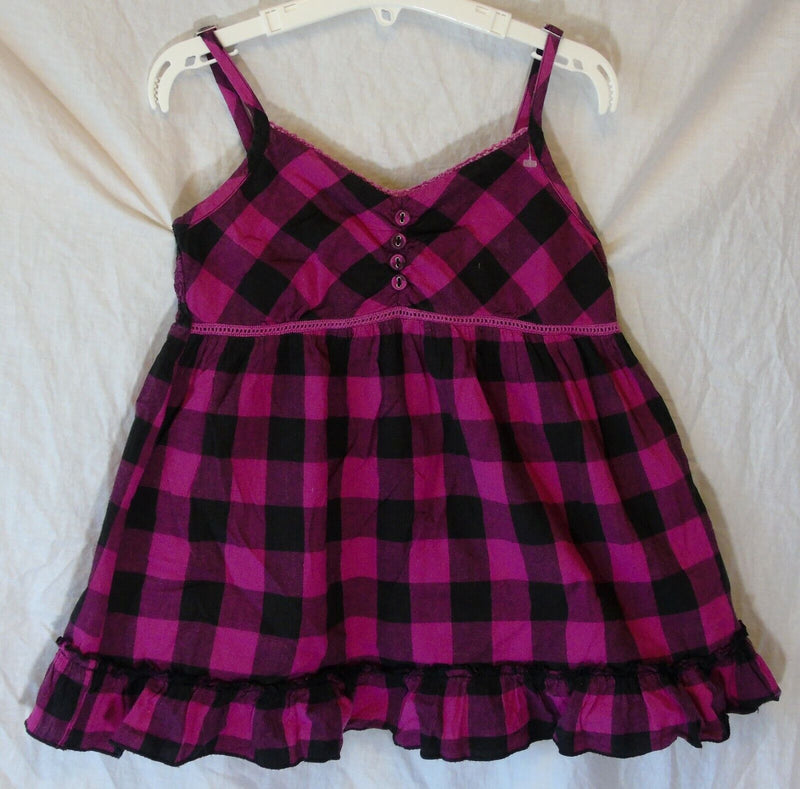 Black Check Strappy Floaty Blouse Top Age 9-10 Years Miss Evie