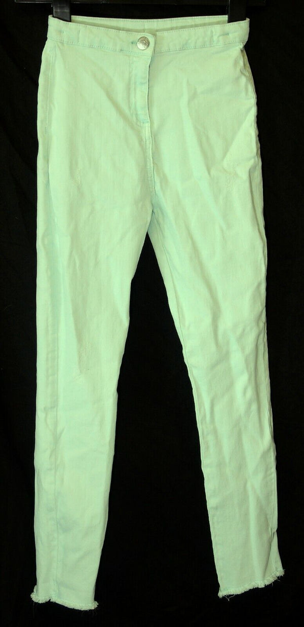 Green Distressed Skinny Stretch Jeans Age 13 Years Candy Couture