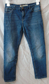 Blue Whiskered Denim Skinny Leg Jeans Age 12-13 Years Primark