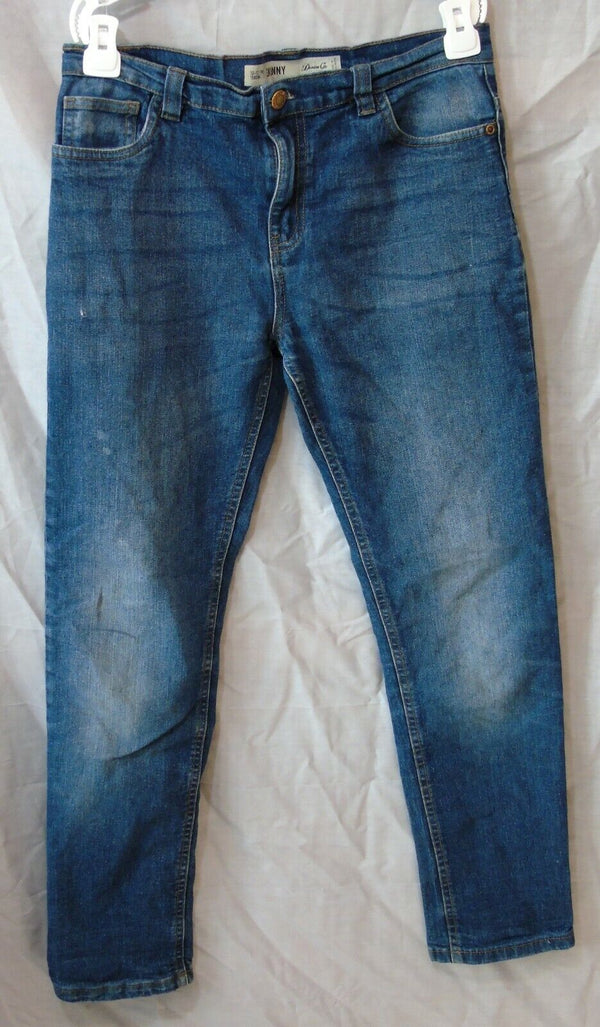 Blue Whiskered Denim Skinny Leg Jeans Age 12-13 Years Primark