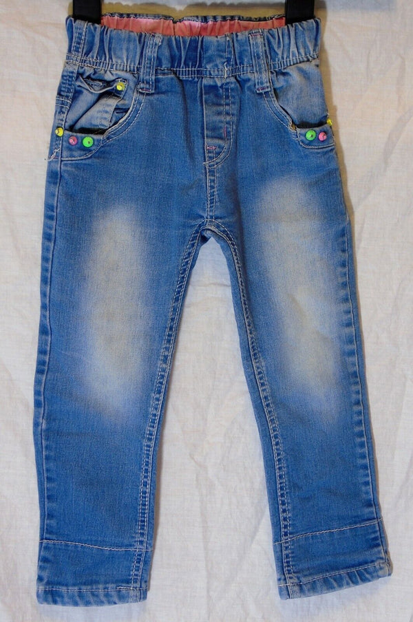 Blue Stretch Denim Comfy Jeans Age 4 Years KAN