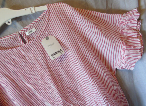 Pink Stripe Summer Blouse Top Age 16 Years Next