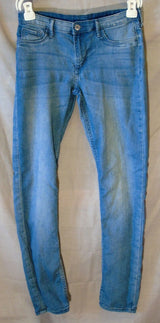 Blue Whiskered Denim Skinny Fit Jeans Age 12-13 Years H&M