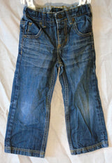 Blue Whiskered Denim Relaxed Fit Jeans Age 4 Years Jasper Conran