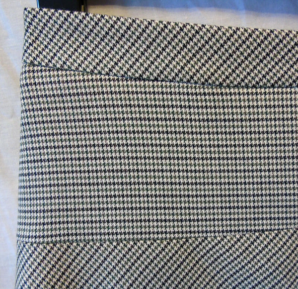 Black Houndstooth Check Skirt Age 15-16 Years UK8