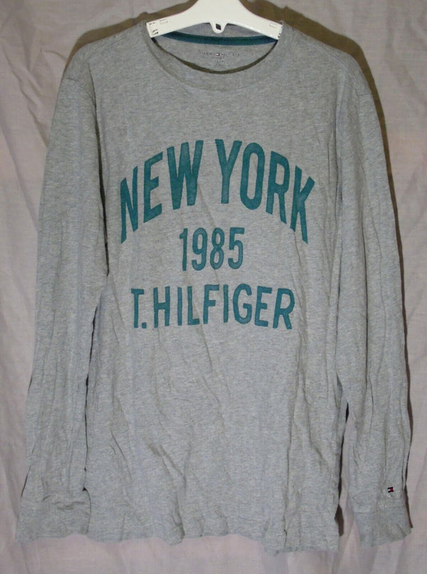 Grey Logo Front Long Sleeve Top Age 12-13 Years Tommy Hilfiger