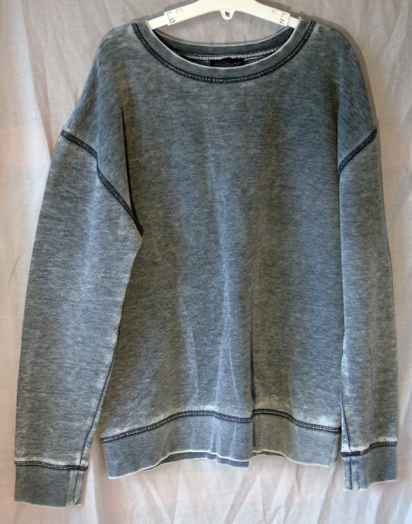 Grey Distressed Jumper Age 14-15 Years Topshop UK8