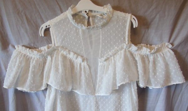 Ivory White Blouse Top Age 13-14 Years Miss Selfridge UK10