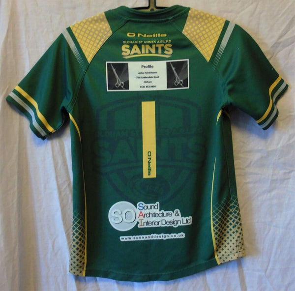 Green Oldham Rugby League Kit Age 10-11 Years