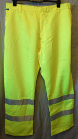 Hi-Vis Yellow Work Trousers Size XXL 2XL 31"L Portwest