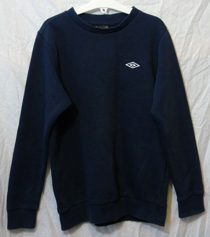 Blue Logo Front Sweater Jumper Age 9-10 Years Umbro