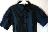 Black Shirt Blouse Top Age 13-14 Years FIGL M