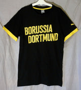 Black Borussia Dortmund FC T-Shirt Tee Age 13-14 Years Puma