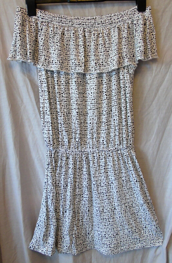 Black White Summer Dress Resort Size 8 - 10 Age 13-14 Years