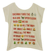 White Sparkly Xmas T-Shirt Age 4 Years TU