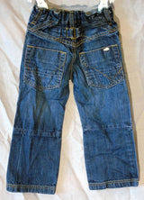 Blue Whiskered Denim Relaxed Fit Jeans Age 4 Years Jasper Conran