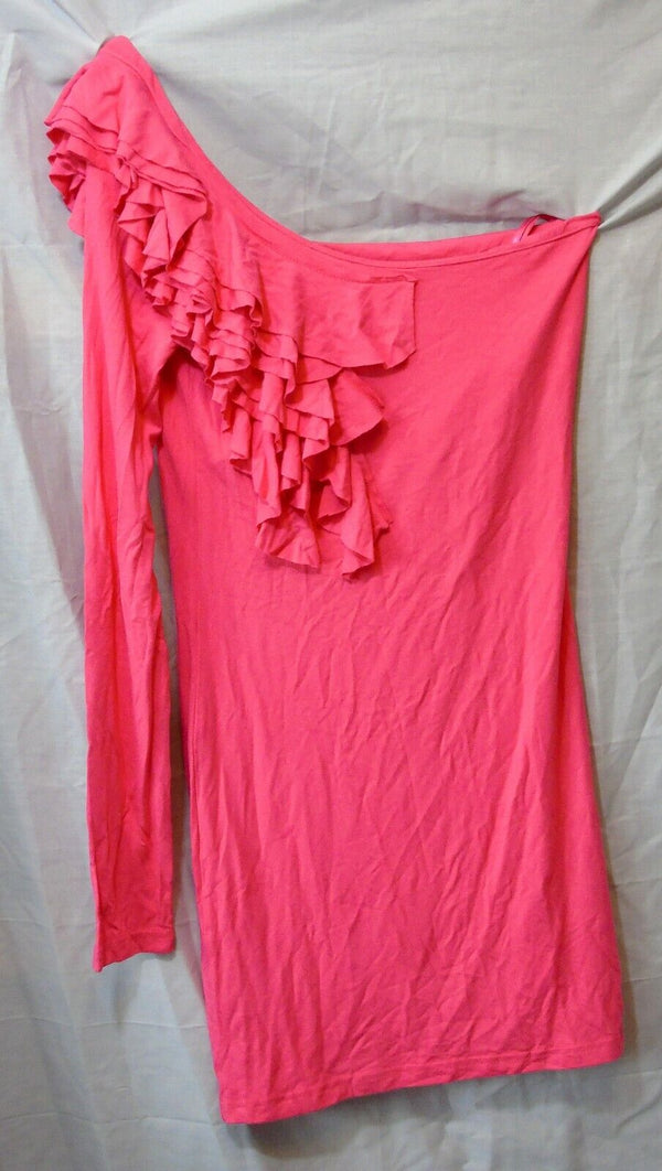 Pink One Shoulder Bodycon Party Dress Age 15-16 Years