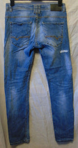 Blue Distressed Regular Jeans W32" L31" Voi