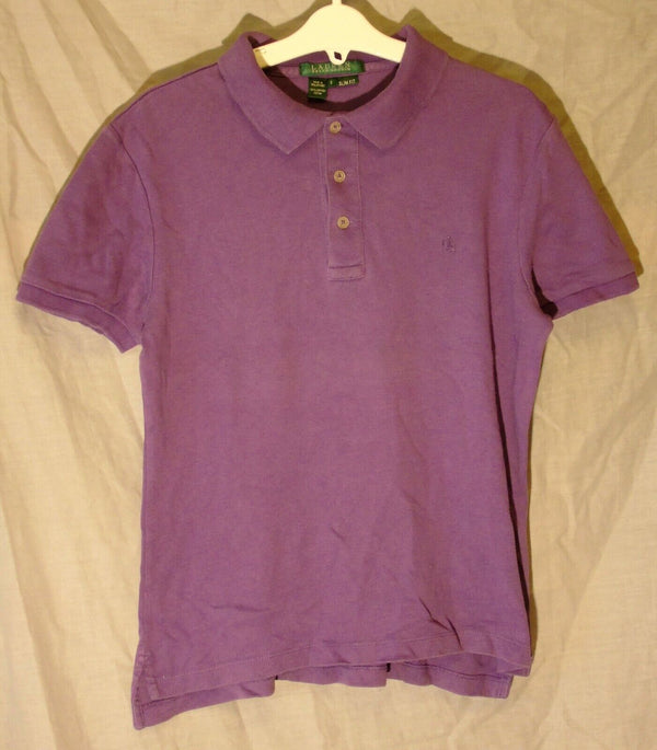 Purple Slim Fit Polo Shirt Age 9-10 Years Ralph Lauren