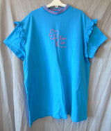 Blue T-Shirt Dress Age 15-16 Years Lazy Oaf SM