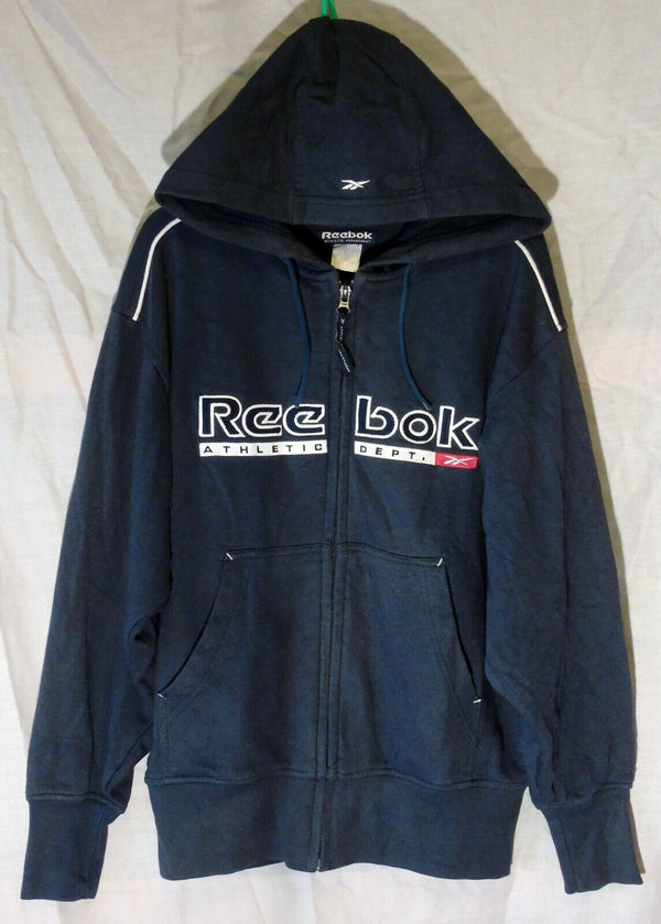 Black Logo Front Hooded Jacket Hoodie Age 12-13 Years Reebok