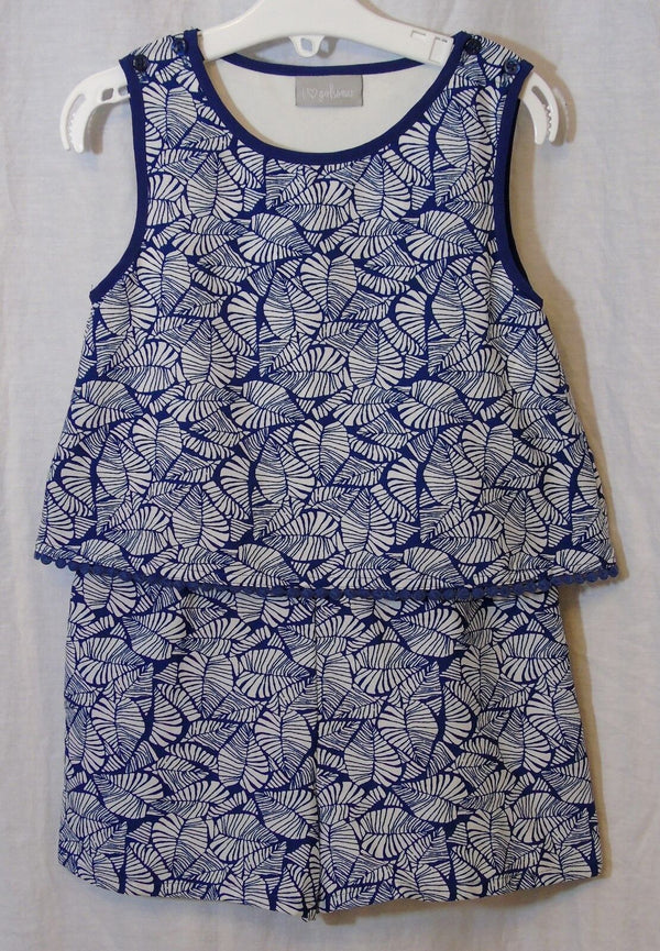 Blue White Sleeveless Playsuit Age 5 Years Matalan