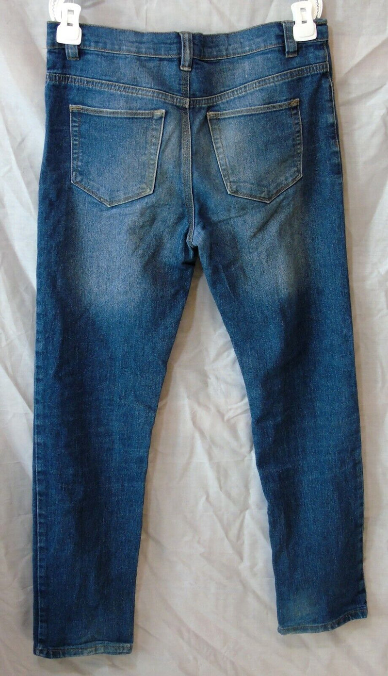 Blue Whiskered Denim Skinny Leg Jeans Age 12-13 Years Primark