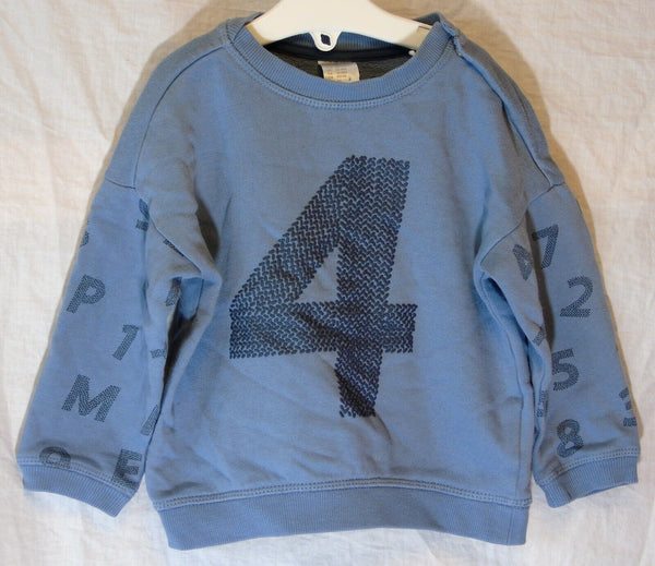 Blue Textured Sweater Jumper Age 12-18 Months H&M