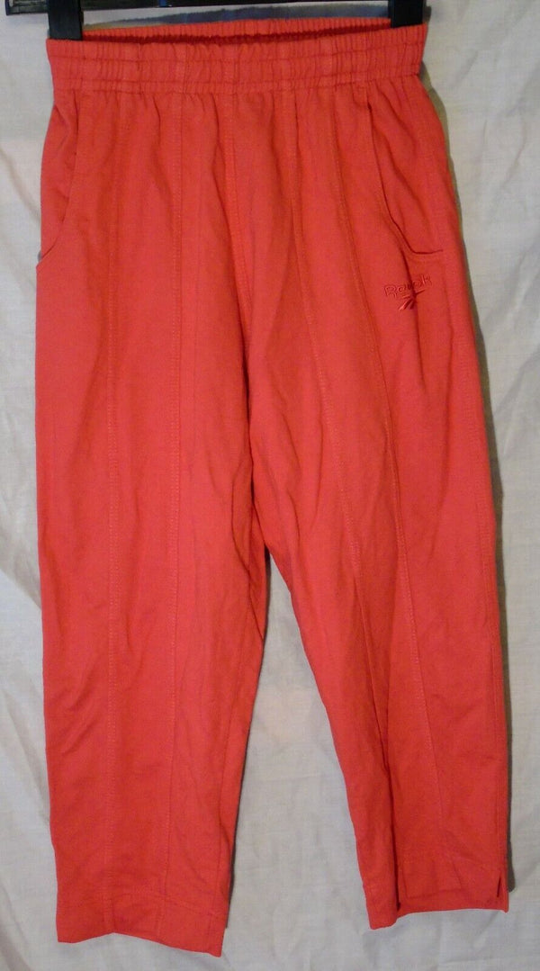 Red Cropped Joggers Trousers Age 13-14 Years Reebok