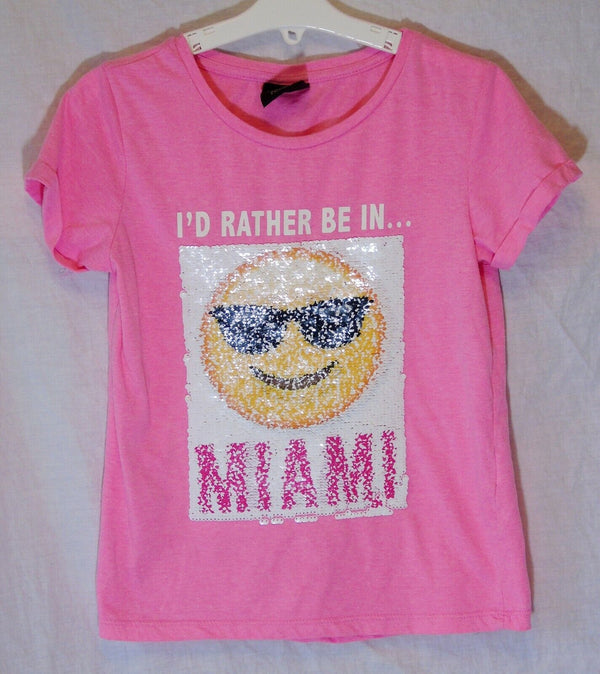 Pink Emoji Tee T-Shirt Age 8-9 Years Primark