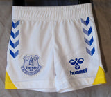 White Everton FC Football Shorts Age 3-6 Months Hummel