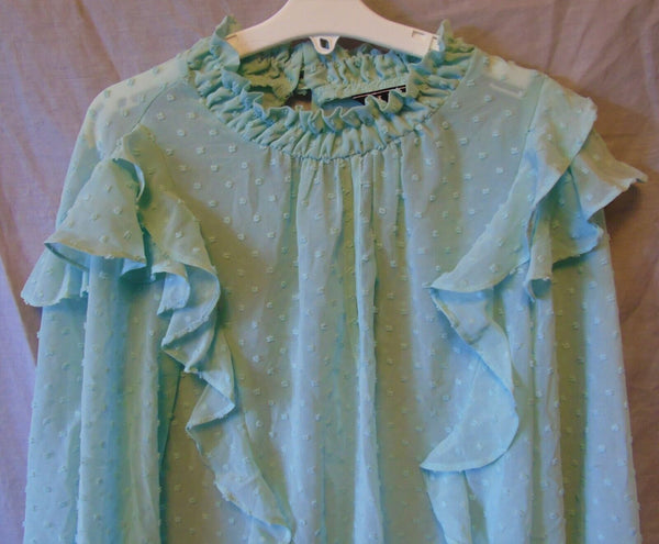 Green Chiffon Top Size 10 Lipsy Age 14-15 Years